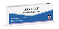 Arveles 25 mg Film Kaplı Tablet