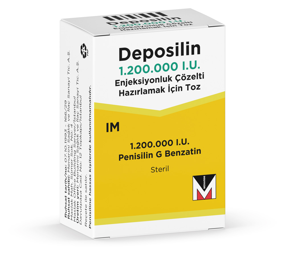 Deposilin 1.200.000 I.U. Enjeksiyonluk Çözelti Hazırlamak İçin Toz 
