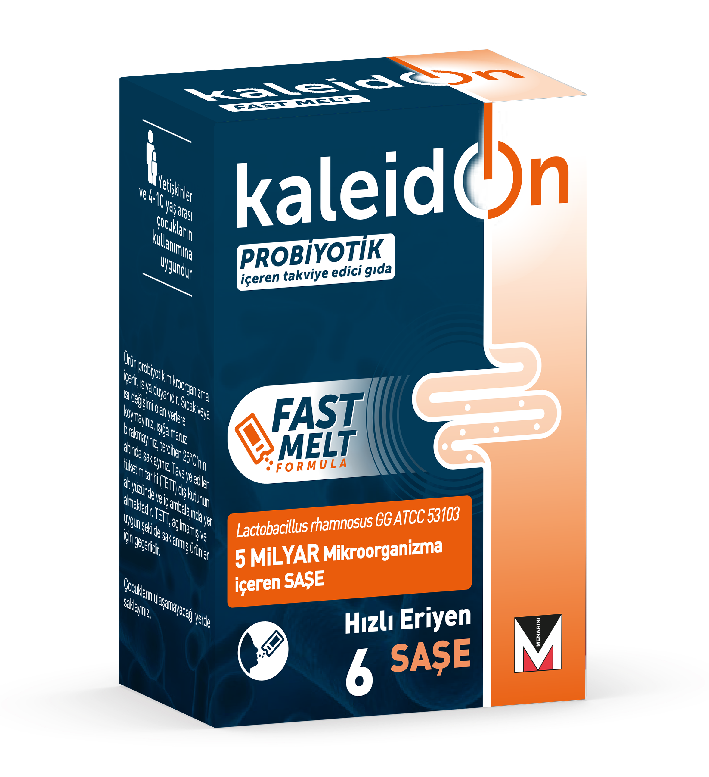 Kaleidon Fast Melt Probiyotik İçeren Takviye Edici Gıda